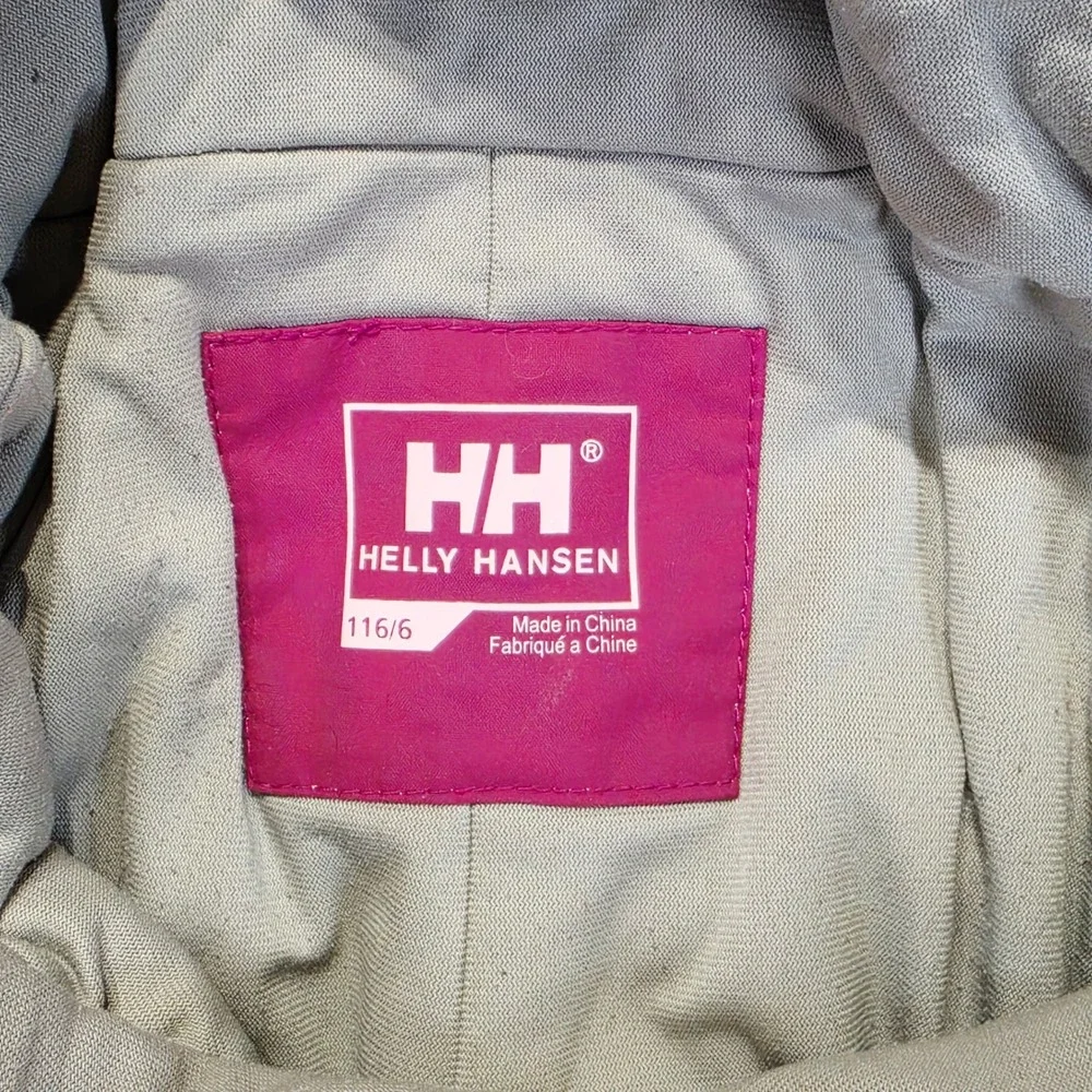 Helly Hansen Kids Pink Helly Tech Snow Bib Overalls Ski Pants Size 6 116/6